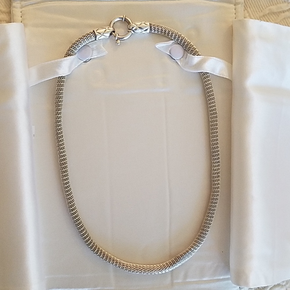 Sterling Silver  Mesh Necklace